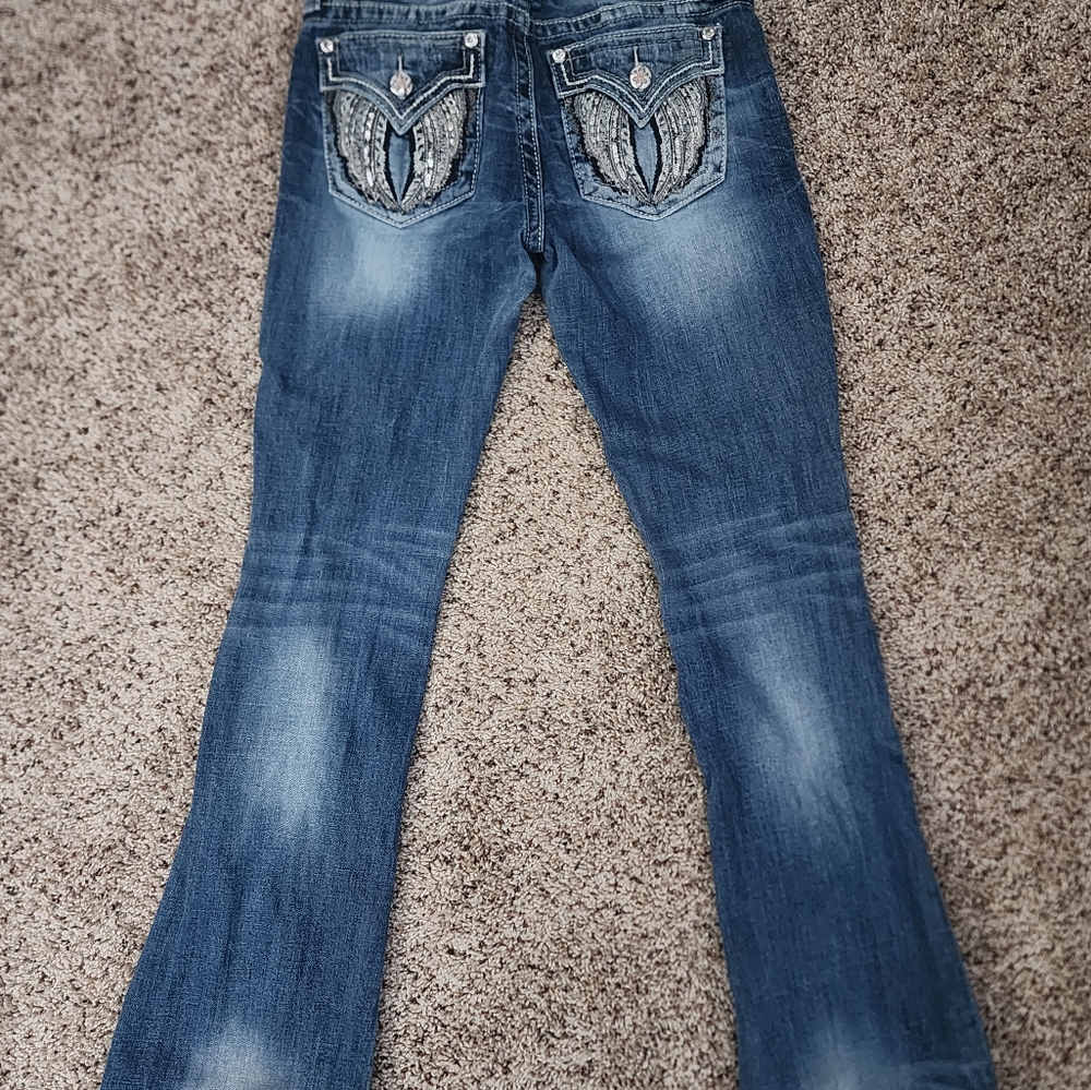Miss Me Women's Boot Cut Jeans - Blue